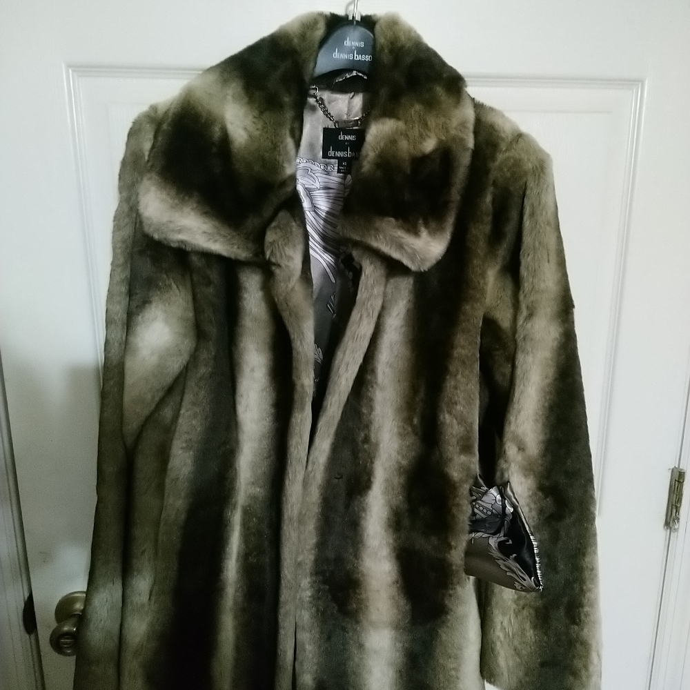 Dennis Basso Faux Fur Coat